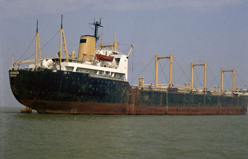 NEWHAVEN laid up in the River Blackwater. Date: 5 September 1982.